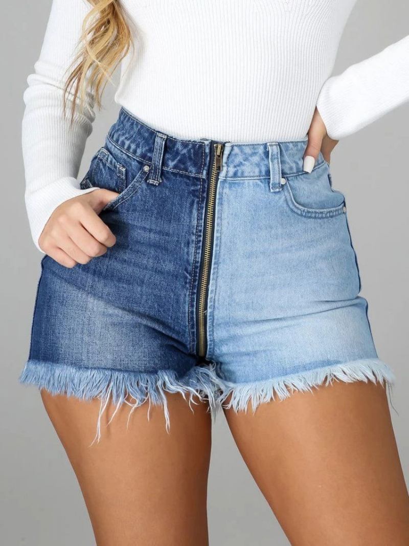 Shorts Para Mulheres Mistura Casual Algodão