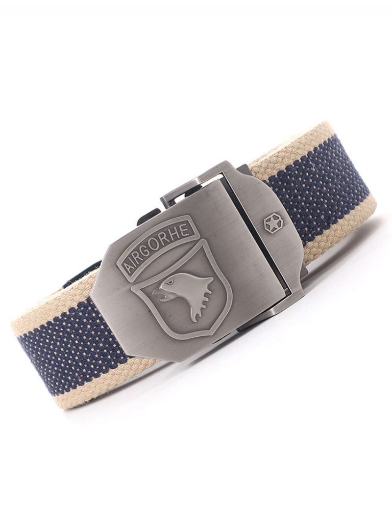 Cinto Masculino Animal Print Poliéster Chique Azul Marinho