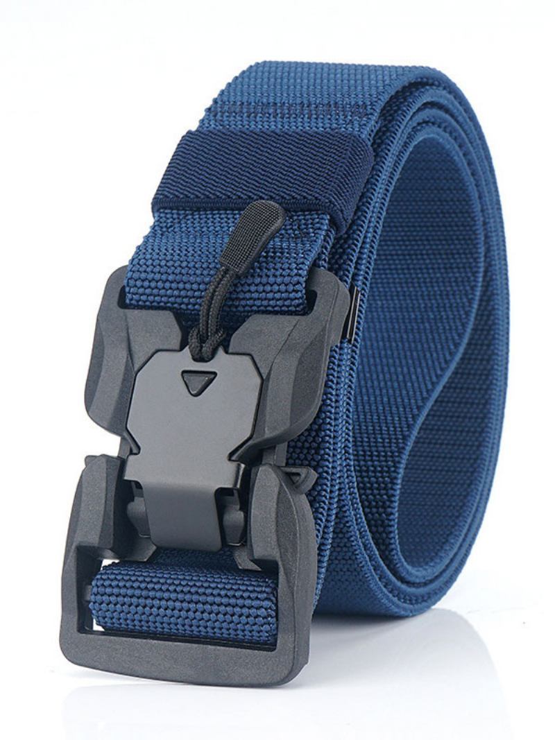 Cinto Masculino Nylon Chique Preto - Azul