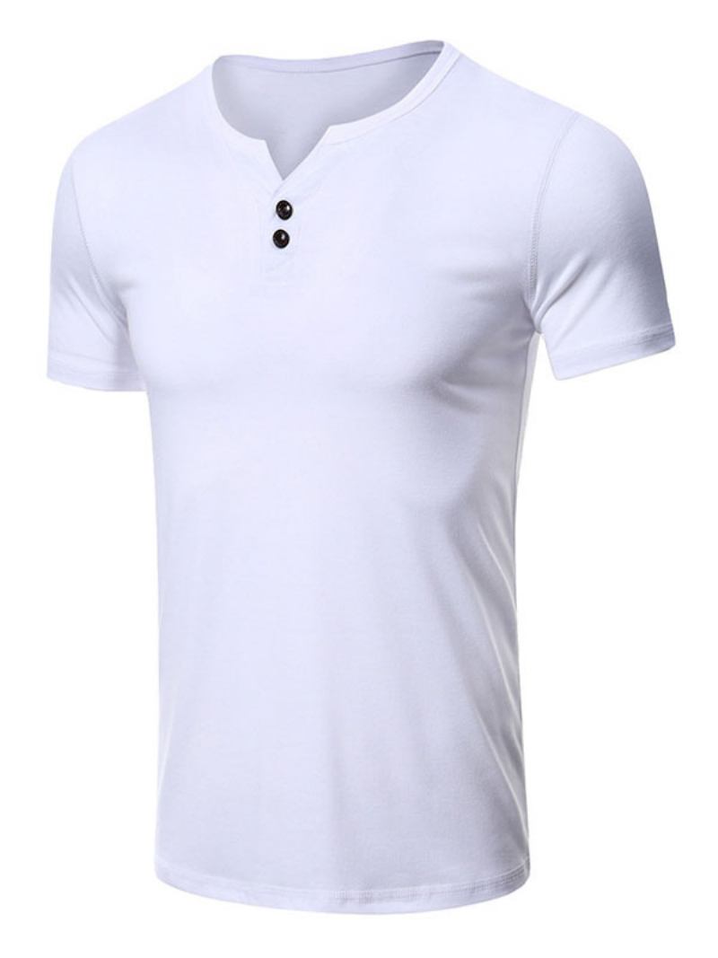 Camisetas Masculinas Casuais Com Gola Joia E Mangas Curtas Grandes