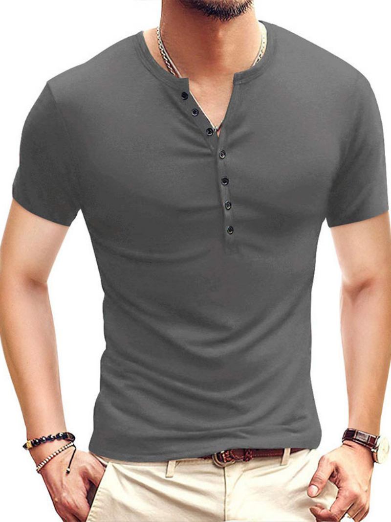 Camisetas Masculinas Casuais Com Gola Joia E Mangas Curtas Grandes