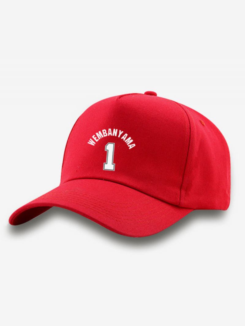 Chapéu Masculino Spurs Número 1 Wembanyama - Vermelho