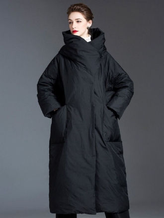 Casaco Feminino Para Baixo Grandes Dimensões Pato Inverno Quente Outerwear