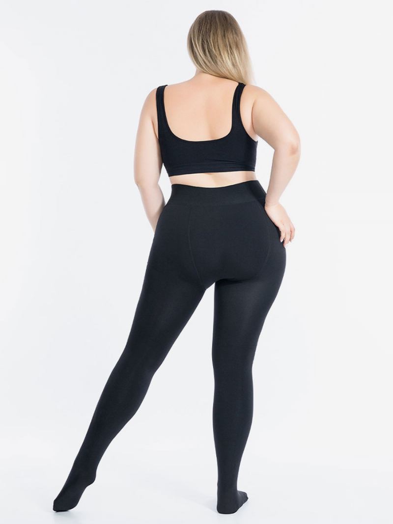 Leggings Emagrecimento Feminino Fino 500g Meias Quentes Inverno - Preto