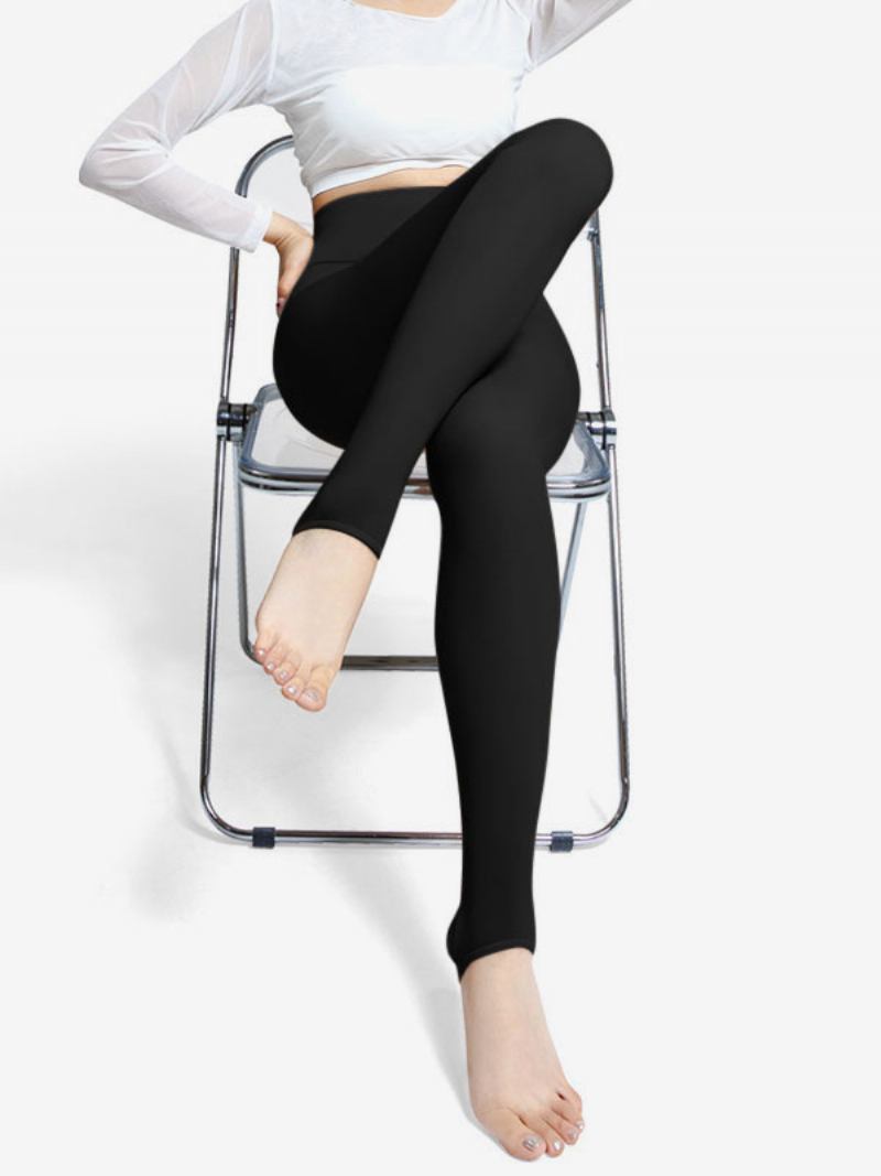 Leggings Para Mulheres Calças Justas 400g Meias Quentes Inverno - Preto