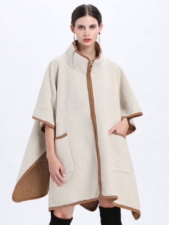 Casaco Poncho Feminino Capa Oversized Primavera Outerwear