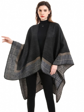 Casacos Primavera Grandes Dimensões Impressos Wrap Shawl Para Mulheres