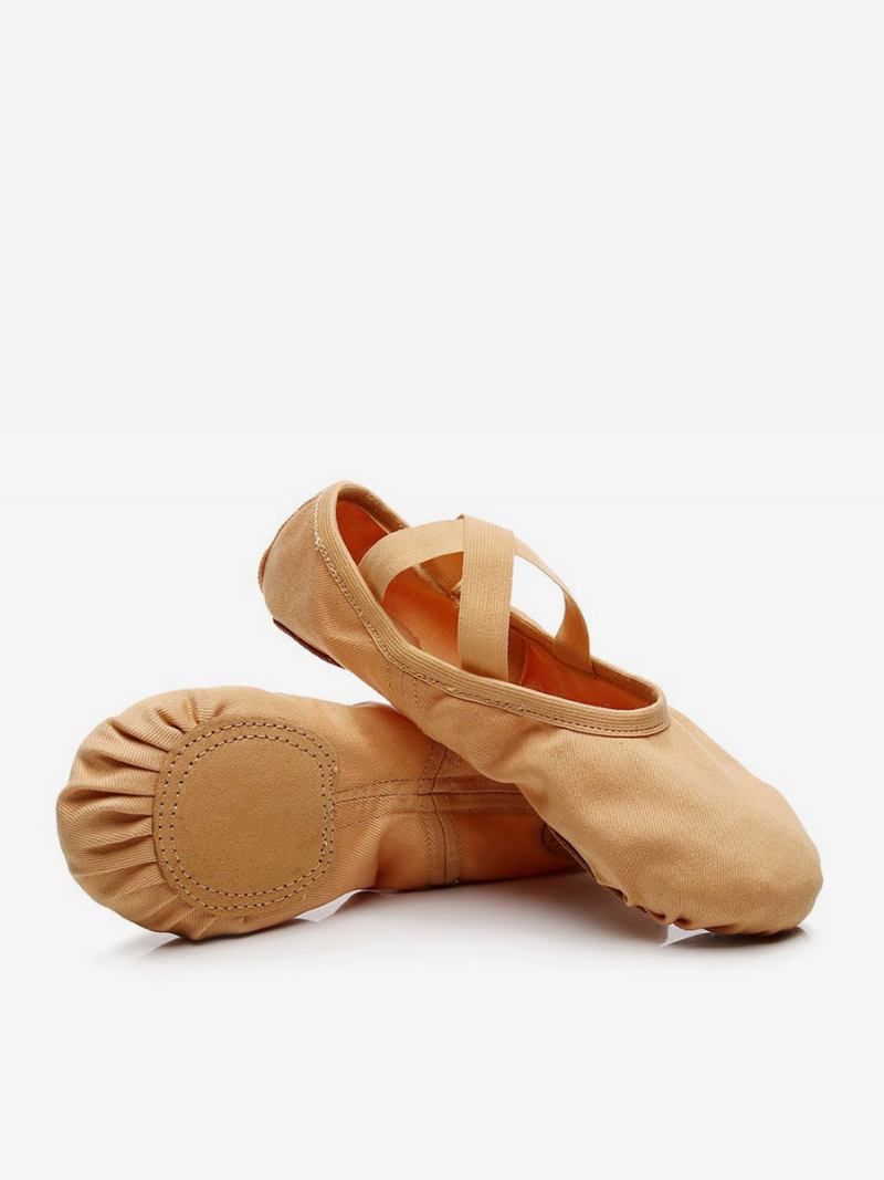 Sapatos Dança Balé Feminino Camelo Dedo Fechado - Camelo