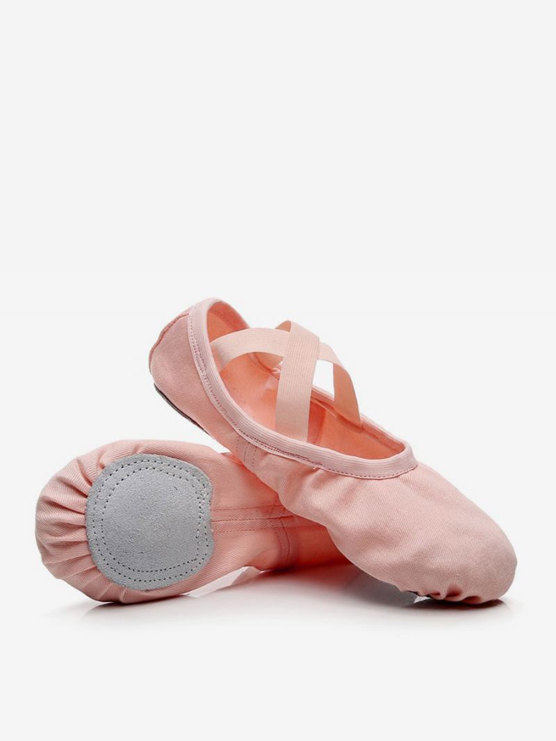 Sapatos Dança Balé Feminino Camelo Dedo Fechado - Rosa