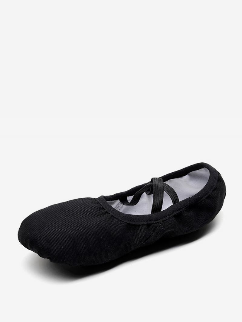 Sapatos Dança Balé Feminino Vermelhos Dedo Fechado - Preto