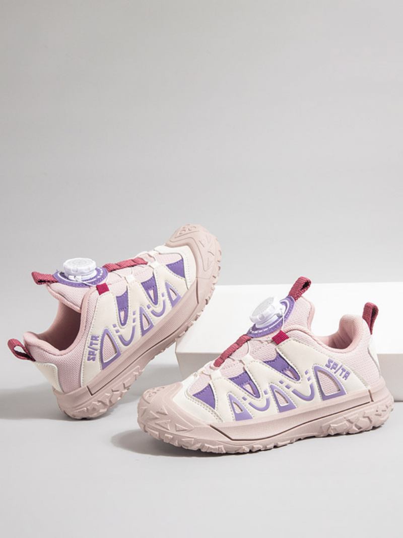 Sapatos Masculinos Bonitos Personagens Desenhos Animados Estampam Couro Pu - Rosa