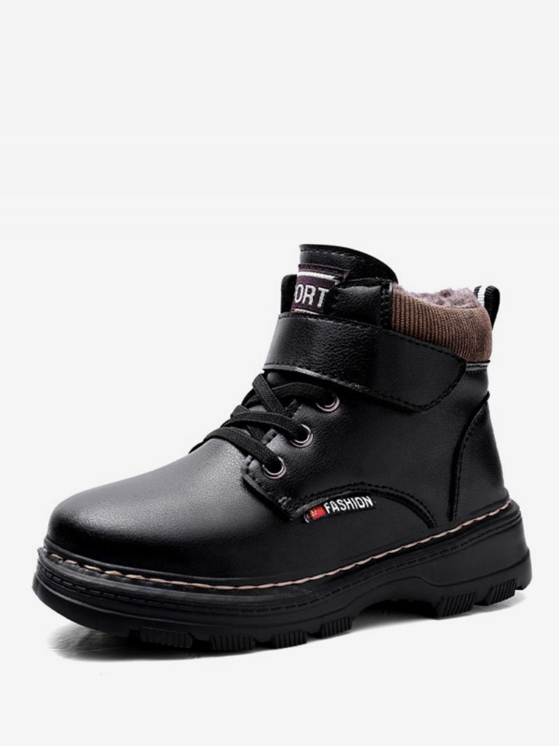 Sapatos Para Meninos Botas Neve Elegantes Com Cadarços