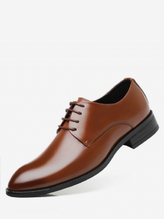 Vestido Casamento Masculino Oxford Sapatos Formais Elegantes Alça Bico Fino Ajustável Couro Pu