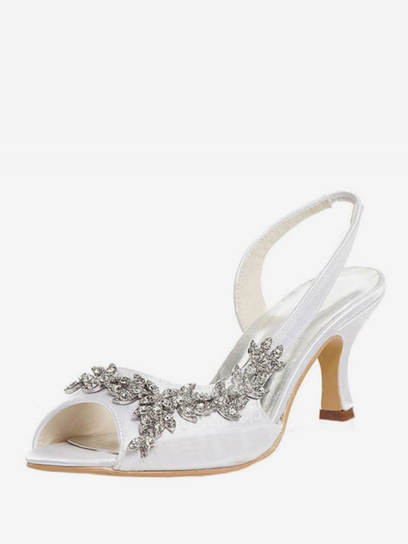 Bombas Femininas Casamento Com Strass E Estilingue