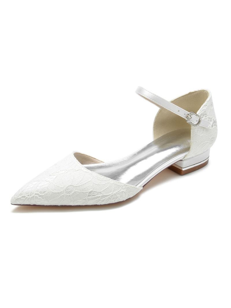 Sapatilhas Noiva Mary Jane Femininas - Branco