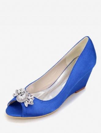 Sapatos Casamento Femininos Com Cunhas Strass