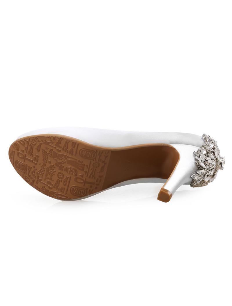 Sapatos Noiva Peep Toe Femininos - Branco