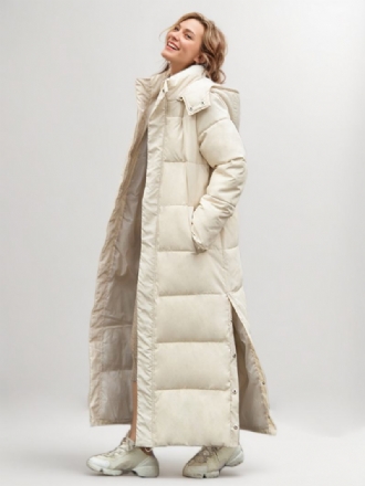 Puffer Coats Ecru Branco Inverno Casacos Longos Para Mulheres