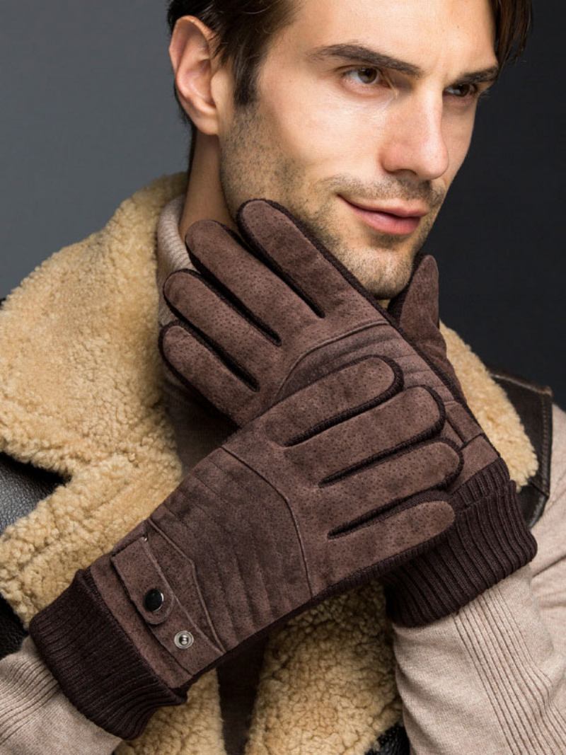 Luvas Curtas Aquecidas Inverno Masculino