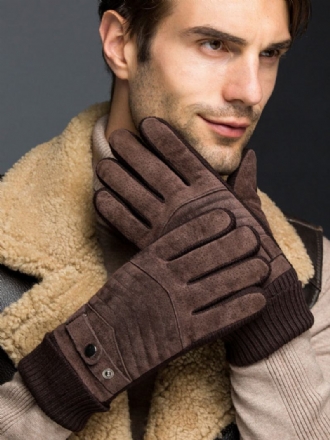 Luvas Curtas Aquecidas Inverno Masculino