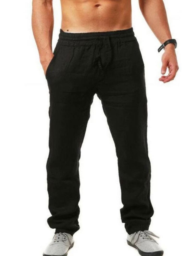 Calça Masculina Casual Solta Preta