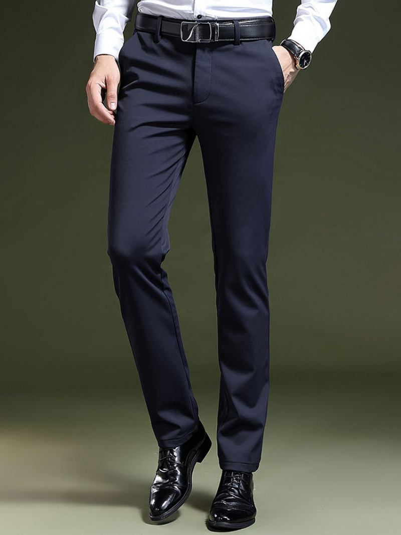 Calça Social Masculina Formal - Azul