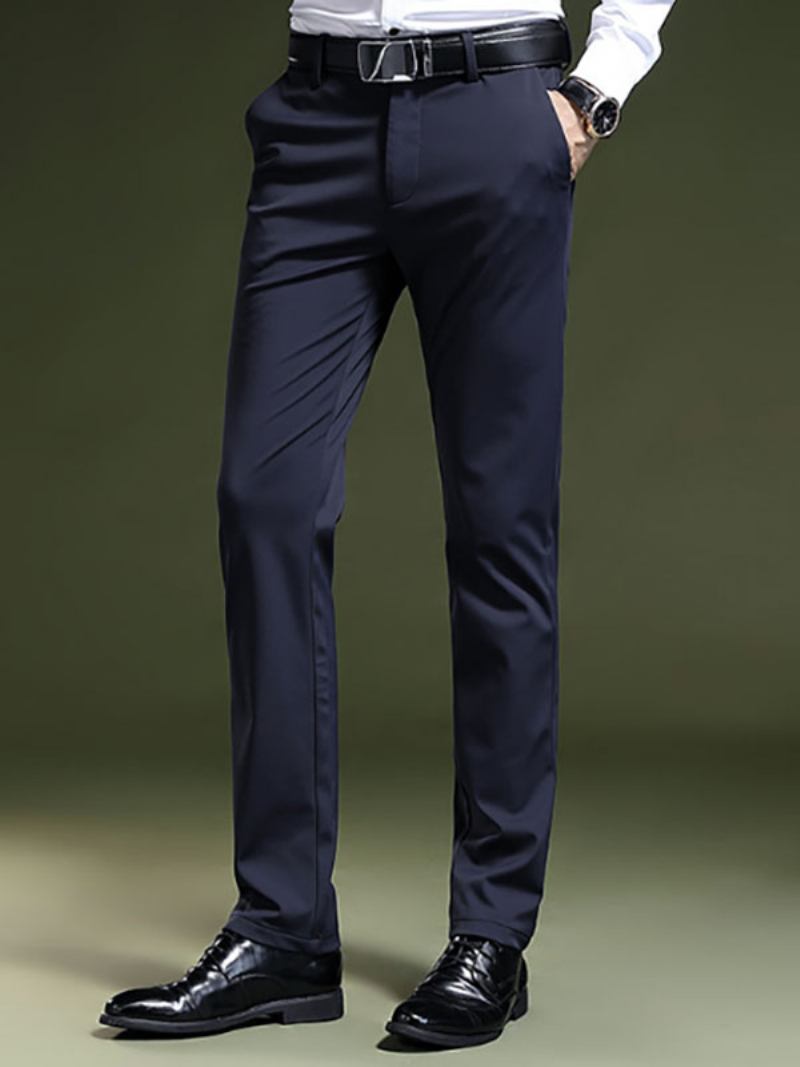 Calça Social Masculina Formal - Azul