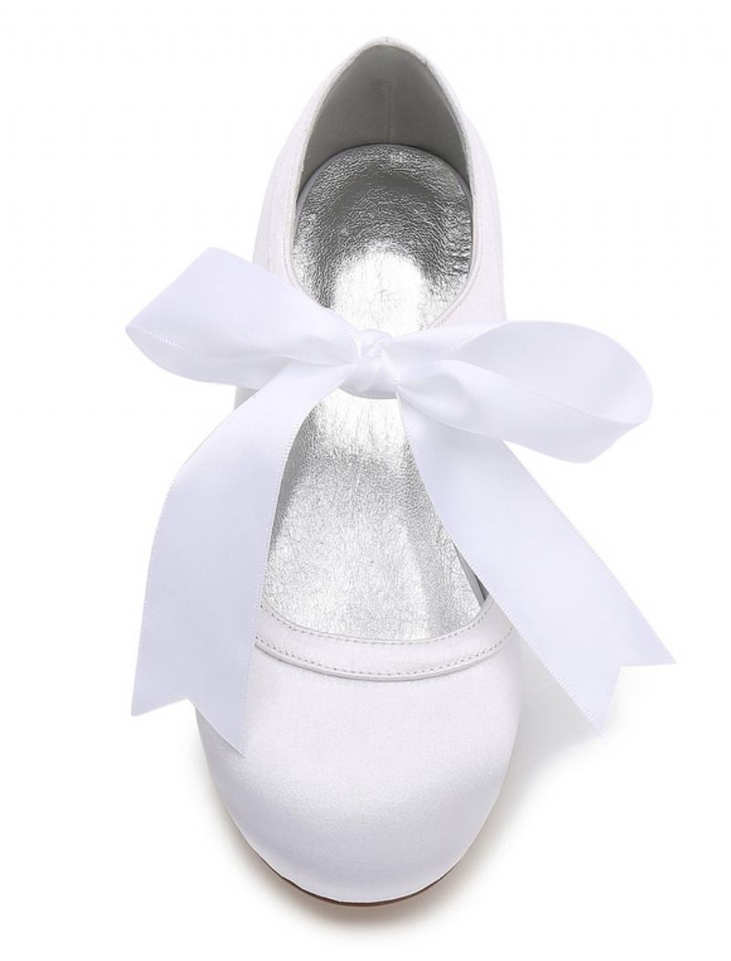 Bombas Casamento Vintage Para Meninas - Branco