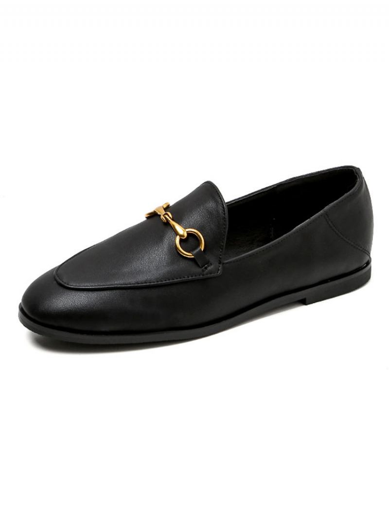 Mocassim Casual Feminino Slip On Preto