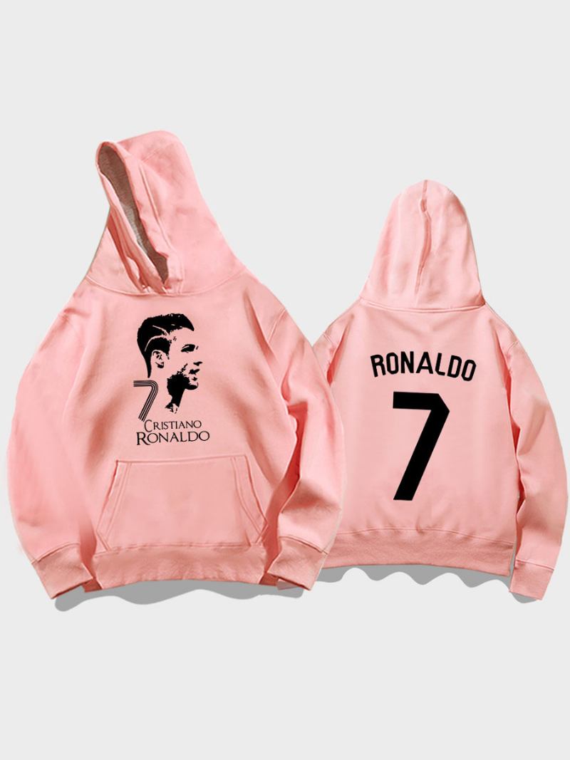 Moletom Cristiano Ronaldo Training Número 7 Masculino - Rosa