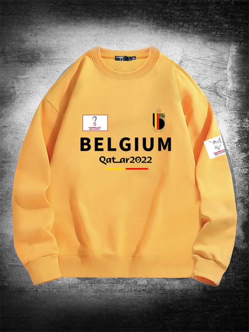 Moletom Da Seleção Belga Masculino - Amarelo