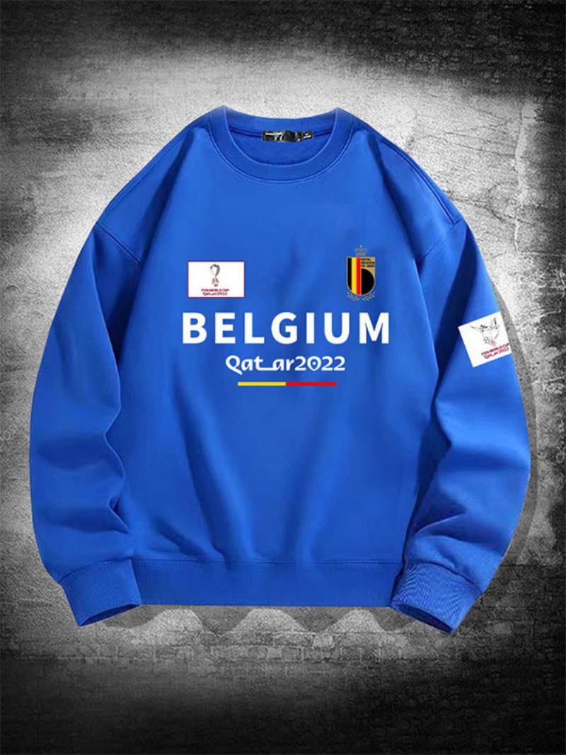 Moletom Da Seleção Belga Masculino - Azul