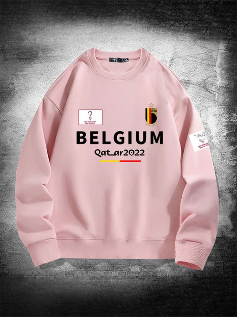 Moletom Da Seleção Belga Masculino - Rosa