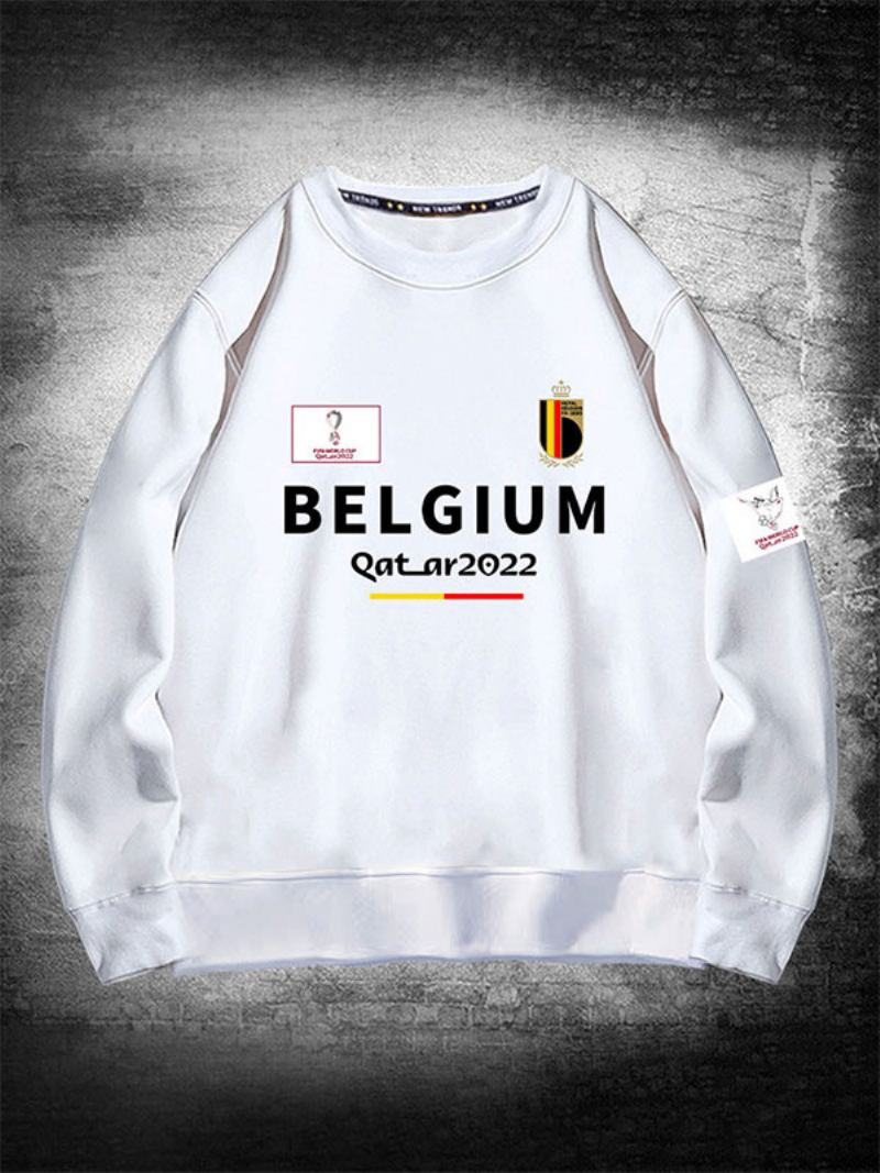 Moletom Da Seleção Belga Masculino - Branco