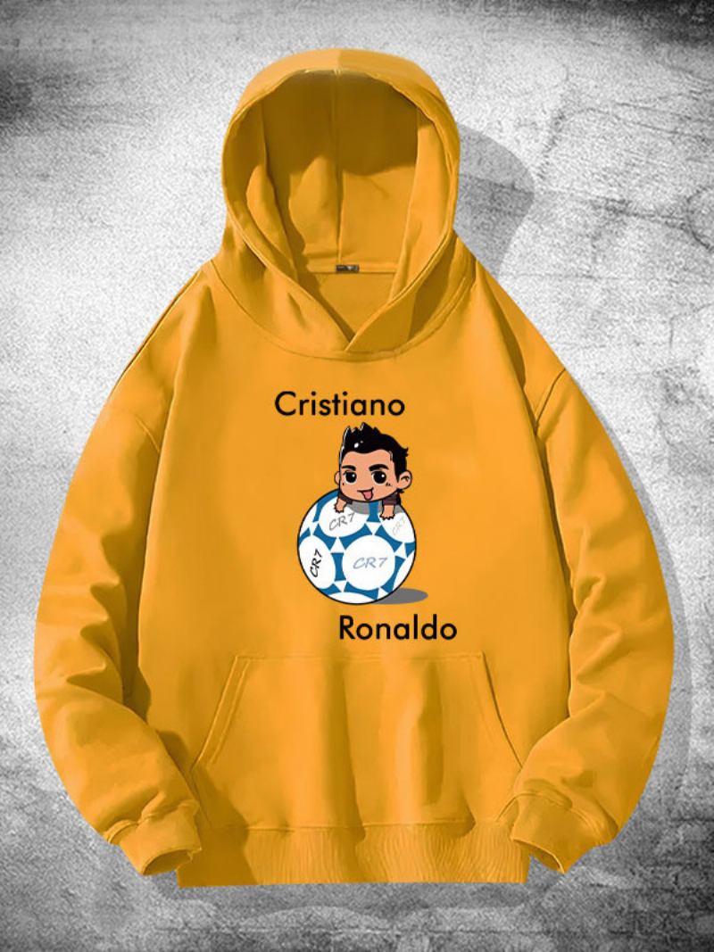 Moletom Masculino Manga Comprida Ronaldo - Amarelo