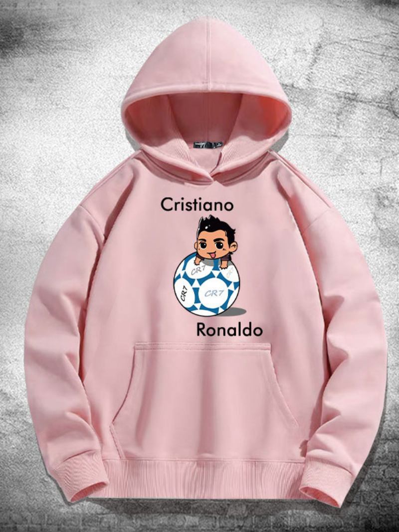 Moletom Masculino Manga Comprida Ronaldo - Rosa