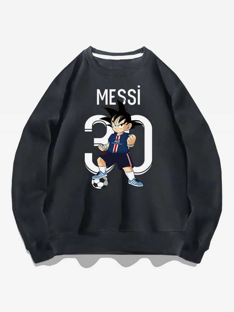 Moletom Messi Masculino Top Adulto - Cinza Profundo