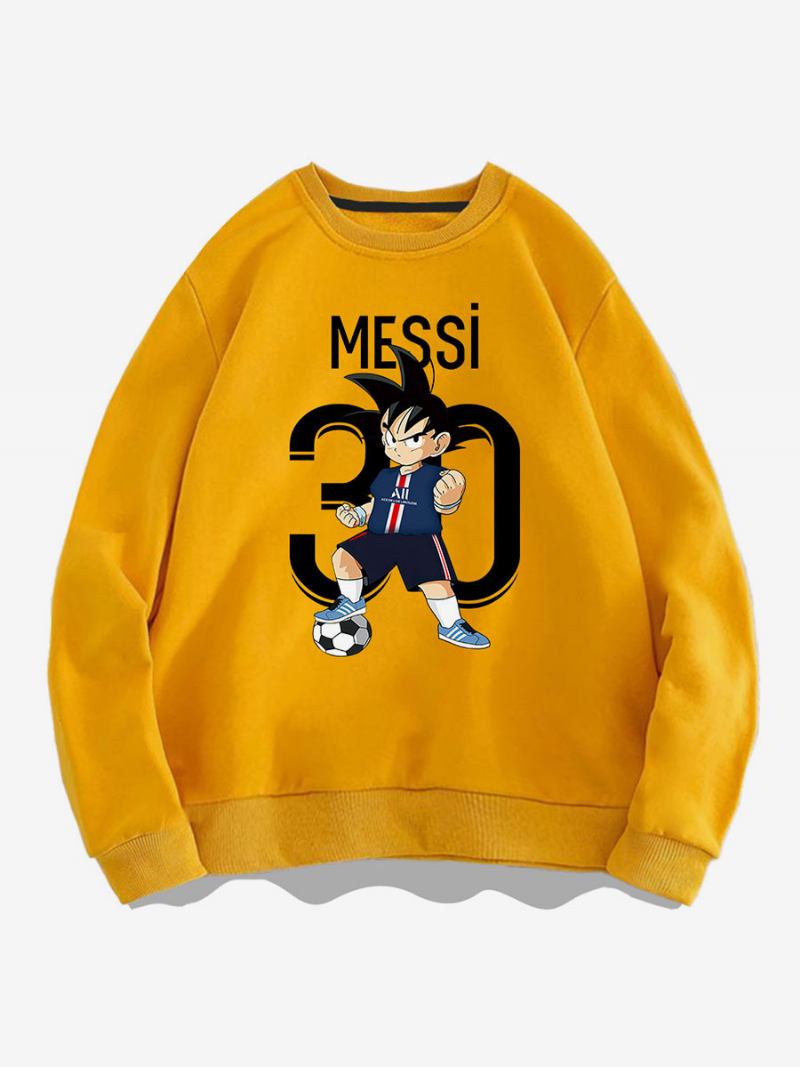 Moletom Messi Masculino Top Adulto - Amarelo