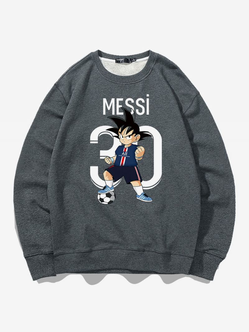 Moletom Messi Masculino Top Adulto - Cinza