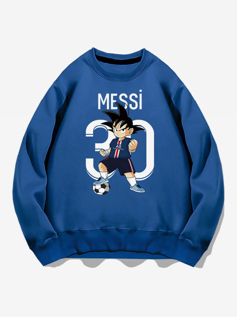 Moletom Messi Masculino Top Adulto - Azul