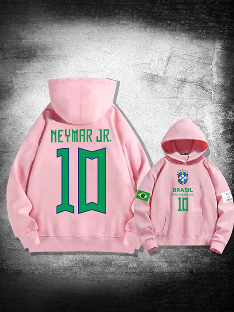 Moletom Neymar Jr Qatar Manga Longa Masculino - Rosa