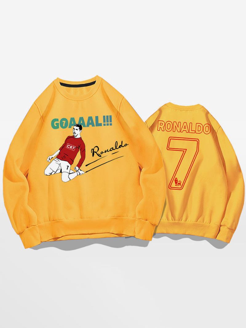 Moletom Ronaldo Masculino Top Adulto - Amarelo