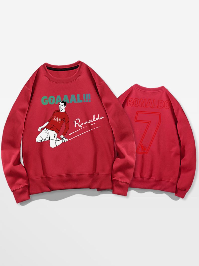 Moletom Ronaldo Masculino Top Adulto - Vermelho