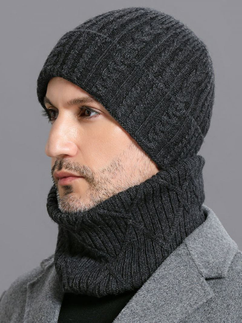 Chapéus Para Homens Malha Quentes Inverno Lã Fabulosa