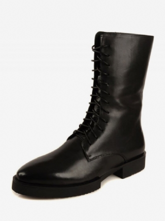 Sapatos Masculinos Botas Trabalho Masculinas Couro Chique Preto