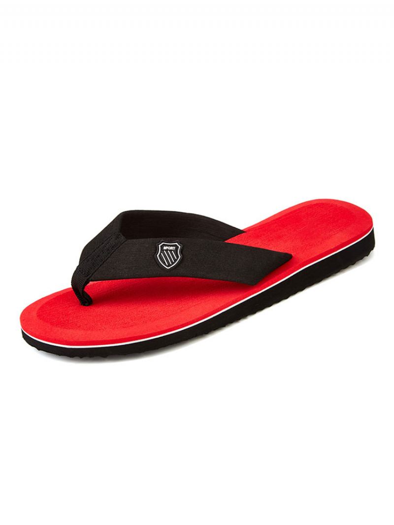 Sandálias Masculinas Slip-on Sola Eva - Vermelho