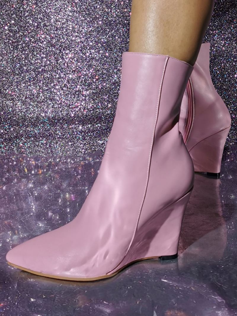 Botas Femininas Salto Agulha Com Bico Fino