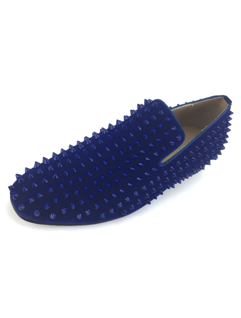 Mocassins Masculinos Bule Spike Sapatos Para Festa Formatura E Casamento -  Azul