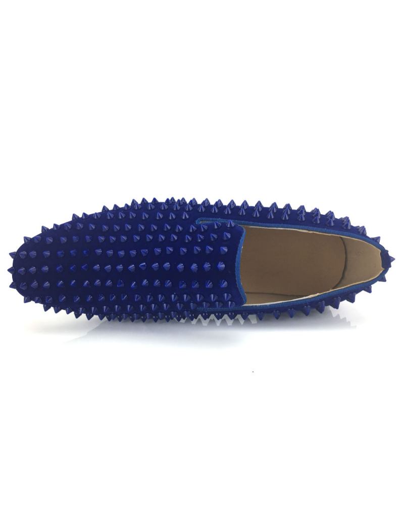 Mocassins Masculinos Bule Spike Sapatos Para Festa Formatura E Casamento -  Azul