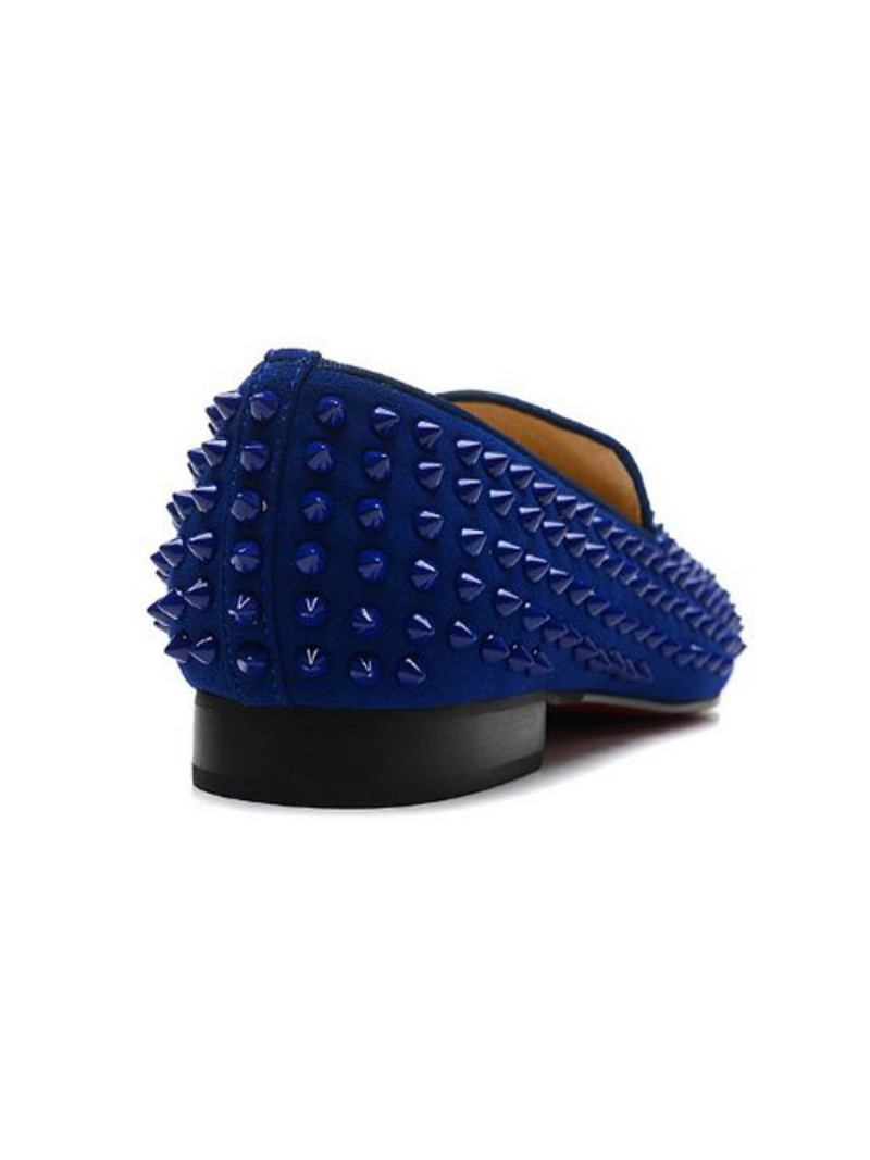 Mocassins Masculinos Bule Spike Sapatos Para Festa Formatura E Casamento -  Azul